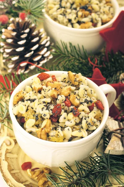 Kutia. Traditional Christmas sweet meal — Stock Photo, Image