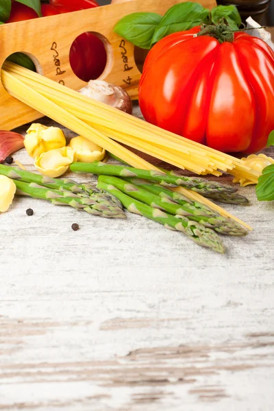 Fundo alimentar italiano — Fotografia de Stock