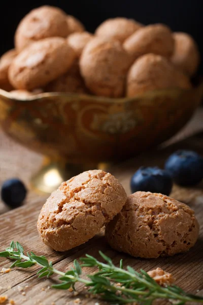 Italian almond cookie amaretti — Stock Photo, Image