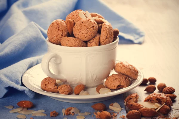 Italian almond cookie amaretti — Stock Photo, Image