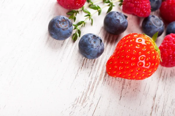 Close-up van aardbeien — Stockfoto