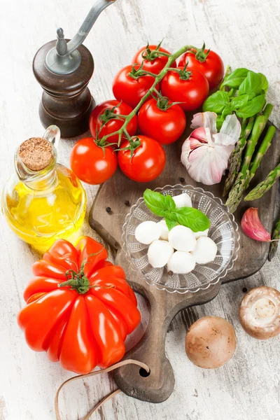 Fundo alimentar italiano — Fotografia de Stock