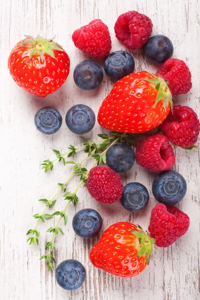 Close-up van aardbeien — Stockfoto