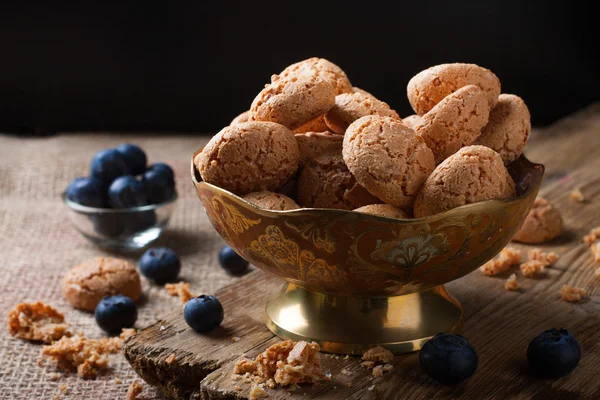 Italian almond cookie amaretti — Stock Photo, Image