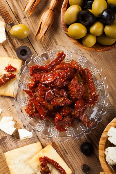 Tomates séchées au soleil aux olives — Photo