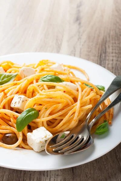 Spaghetti al pomodoro — Stock Photo, Image