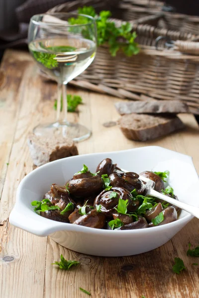 Champiñones al horno champiñones — Foto de Stock