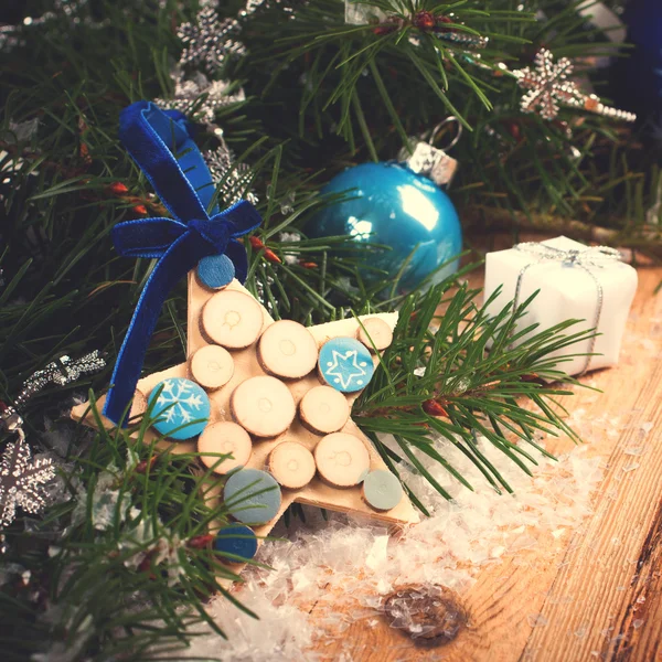 Tarjeta de felicitación de Navidad — Foto de Stock