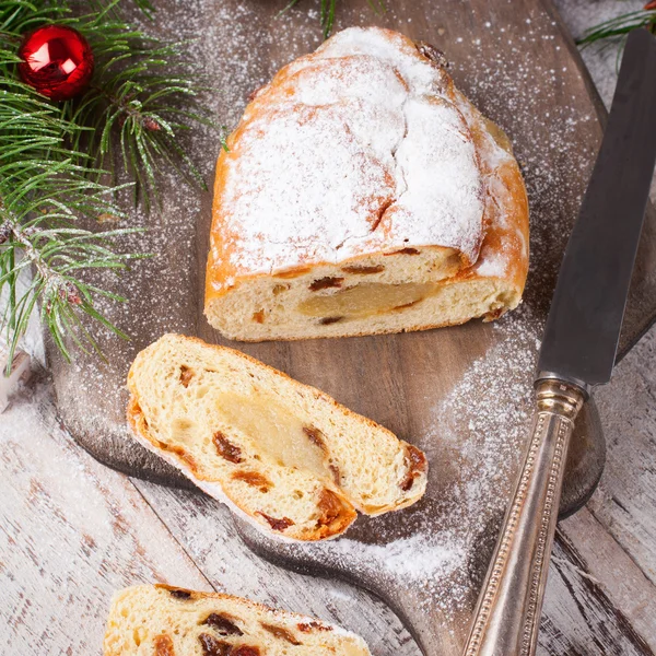 Traditional Christmas Stollen — Stock Photo, Image