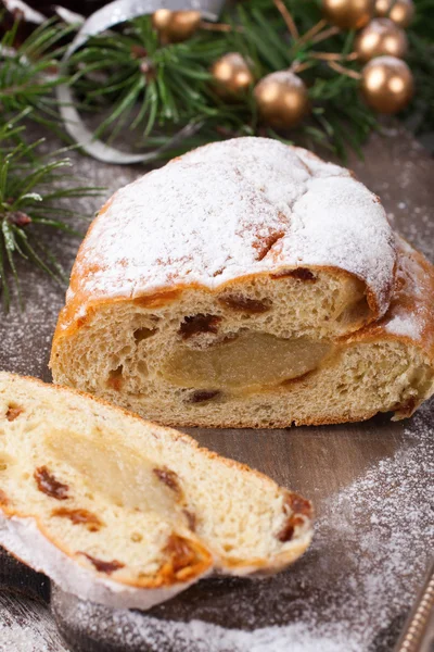 Tradicional Navidad Stollen — Foto de Stock