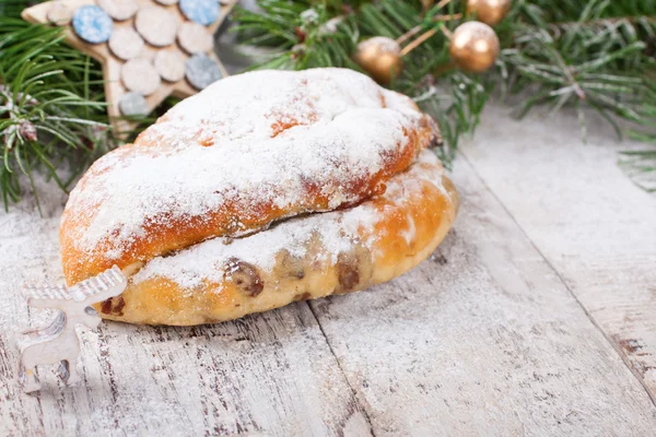 Tradicional Navidad Stollen — Foto de Stock