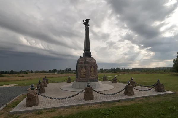 Пам'ятник на поле битви Бородіно — стокове фото