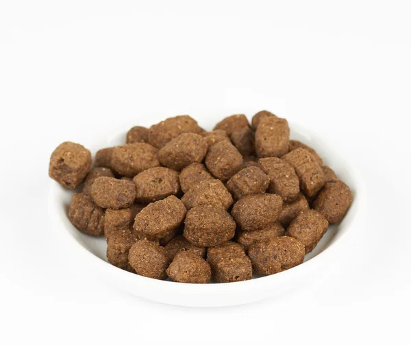 Dog food on plate — Stock Photo, Image