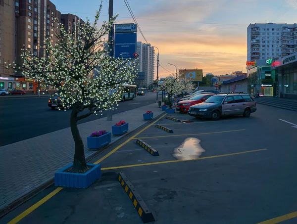 Vista del atardecer de verano en Moscú — Foto de Stock