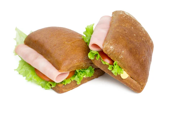 Dva sendviče — Stock fotografie