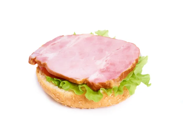 Sandwich con prosciutto — Foto Stock