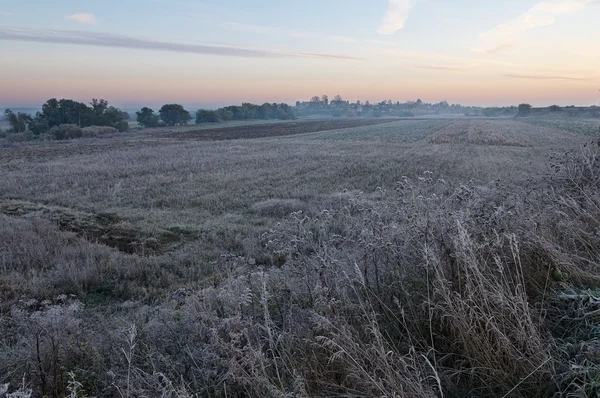 Mrazivý podzim ráno — Stock fotografie