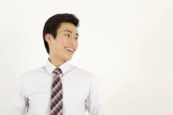 Ασιατικές επιχειρηματίας με λευκό πουκάμισο — Φωτογραφία Αρχείου