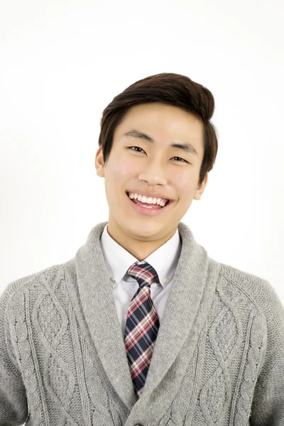 Young Asian Handsome Man Smiling — Stock Photo, Image