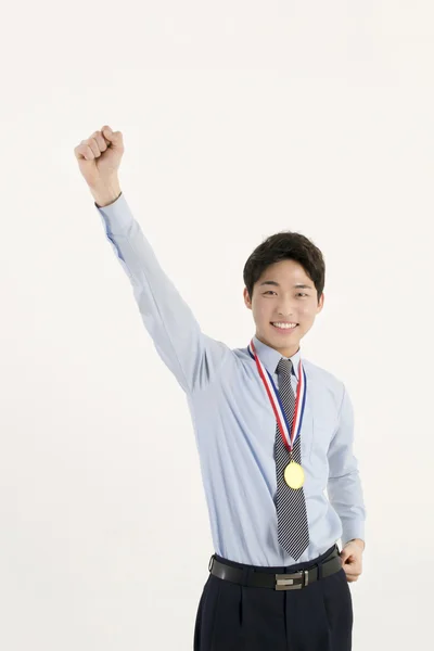 Gold medal winner — Stock Photo, Image