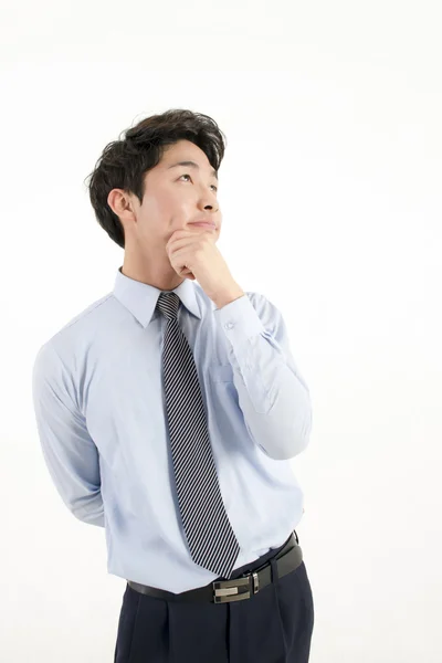 Asian businessman worry something — Stock Photo, Image