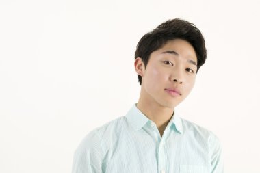 Asya yakışıklı erkek öğrenci