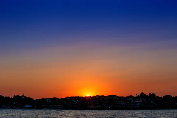 Meereslandschaft Sonnenuntergang — Stockfoto