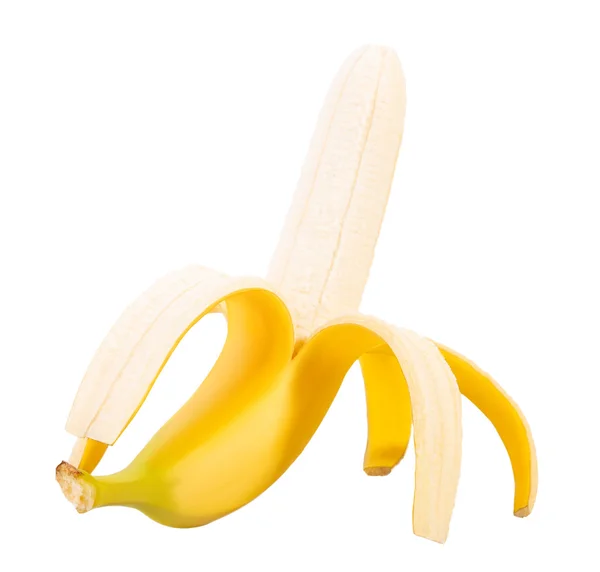 Banan isolerad på vit bakgrund — Stockfoto