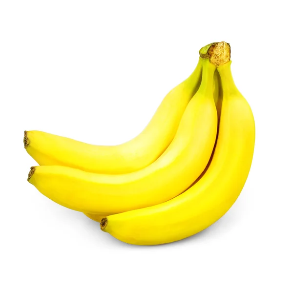 Bananer isolerade på vitt — Stockfoto