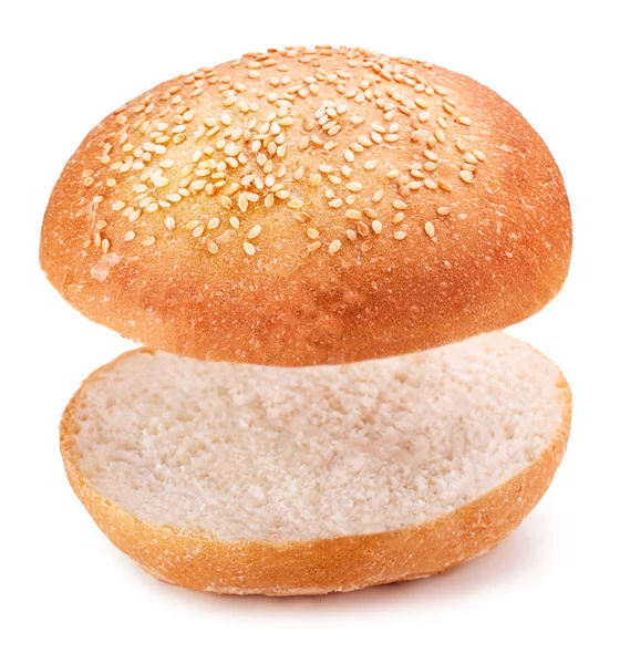 Hamburger-Brötchen isoliert — Stockfoto