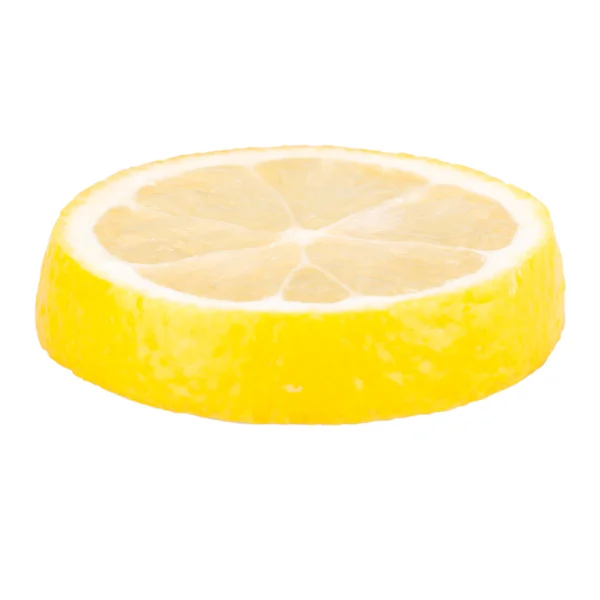 Sliced lemon isolated on white — Stock Photo, Image