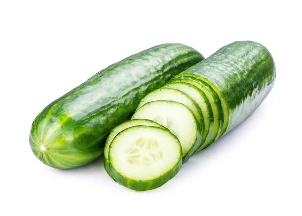 Cucumber sliced isolated — Stock Photo, Image