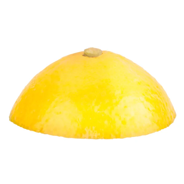Dilimlenmiş Limon beyazda izole edilmiş — Stok fotoğraf