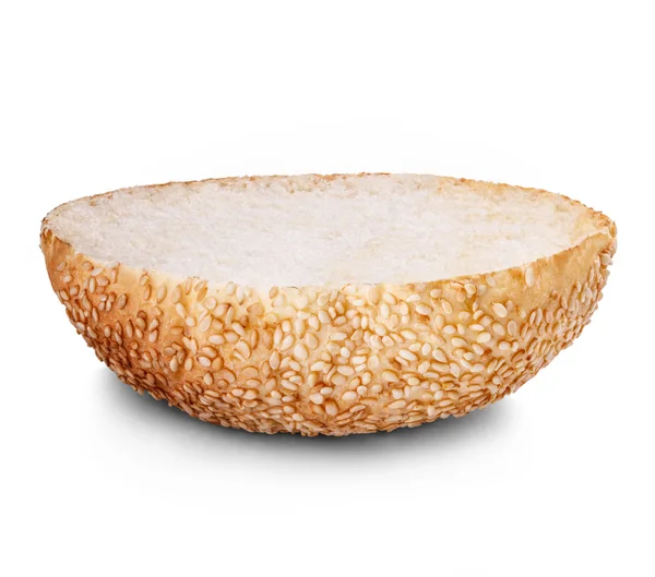白を基調に孤立したバーガーパン — ストック写真
