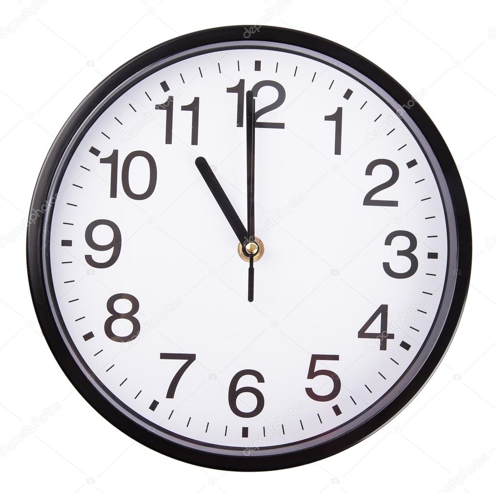 Clock on white