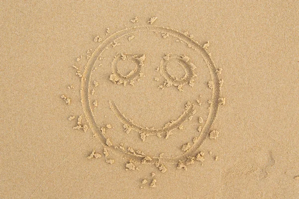 Smiley sand — Stock Photo, Image