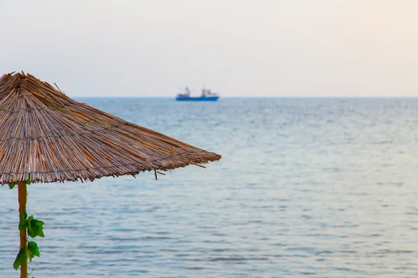 Sea sun umbrella — Stock Photo, Image