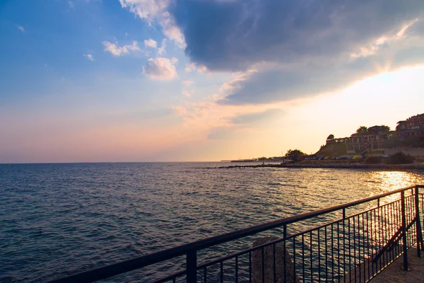 Puesta de sol en el mar — Foto de Stock