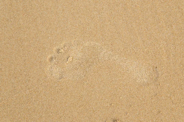 Footprint at sand — Stock Photo, Image