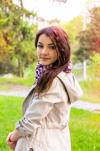 Beautiful sunny portrait of a girl — Stock Photo, Image