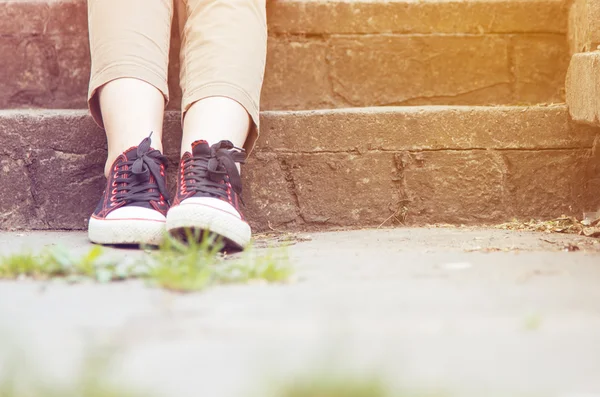 Woman sitting — Stock Photo, Image