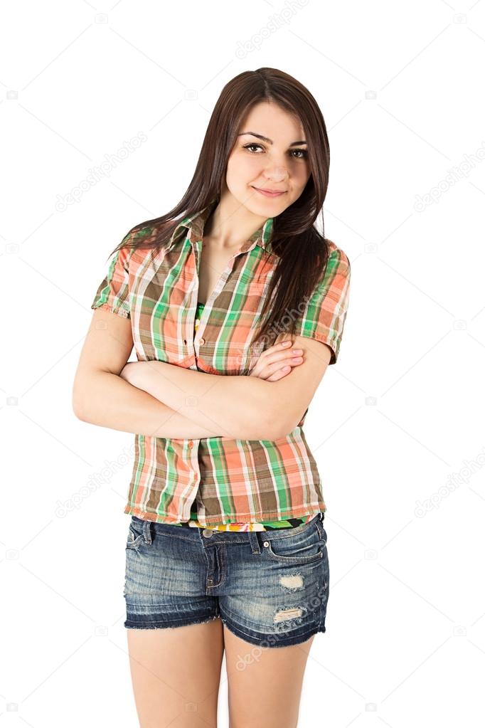 plaid shirt woman
