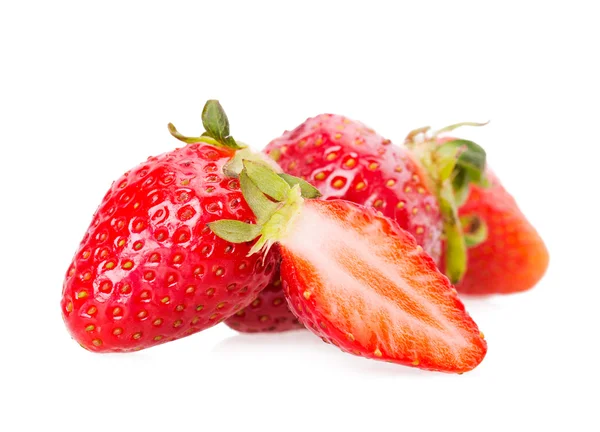 Fresas sobre blanco — Foto de Stock