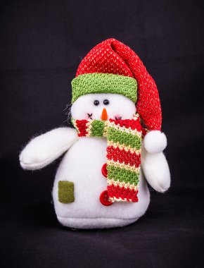 kardan adam siyah arka plan üzerine