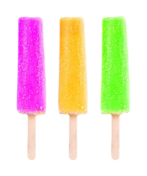 Red green yellow ice cream stick — Stock Photo, Image