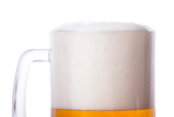 ビールの泡のガラス — ストック写真