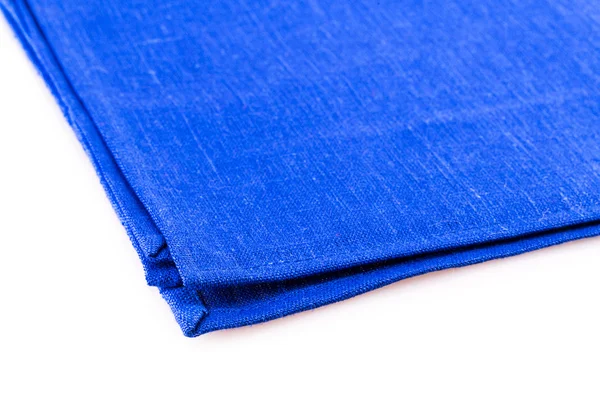 Blue cloth fabric background closeup — Stock Photo, Image