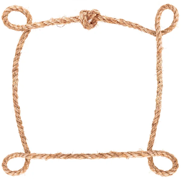 Rope knot frame — Stock Photo, Image