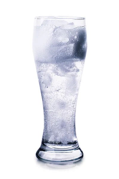 Glas Eiswasser — Stockfoto