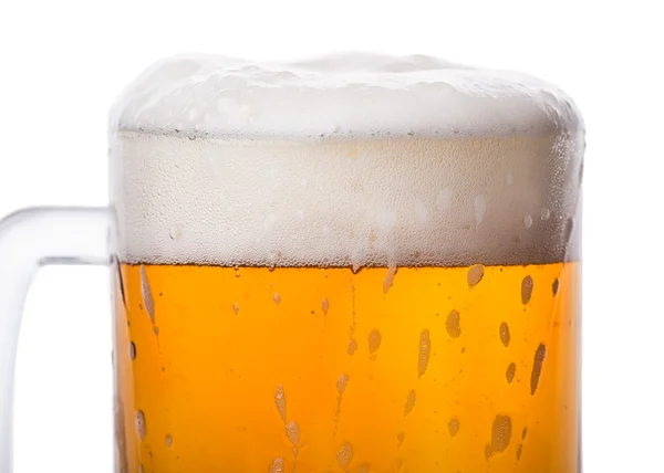 Glass of beer foam — Stock Photo, Image